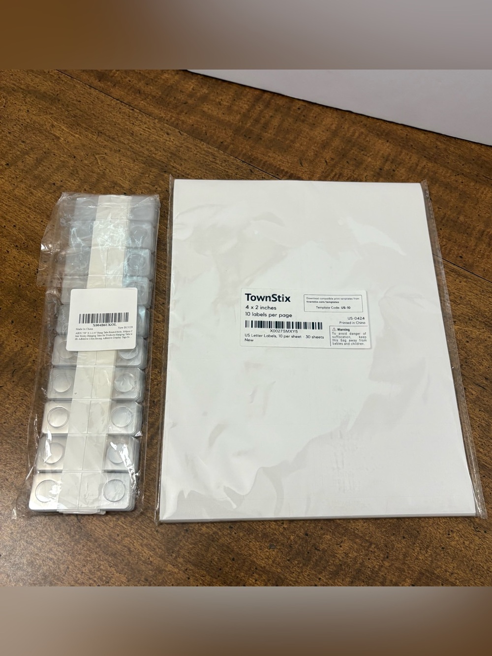 300 Piece Sticky Hang Tags And 300 Letter Labels 4 x 2 Inches